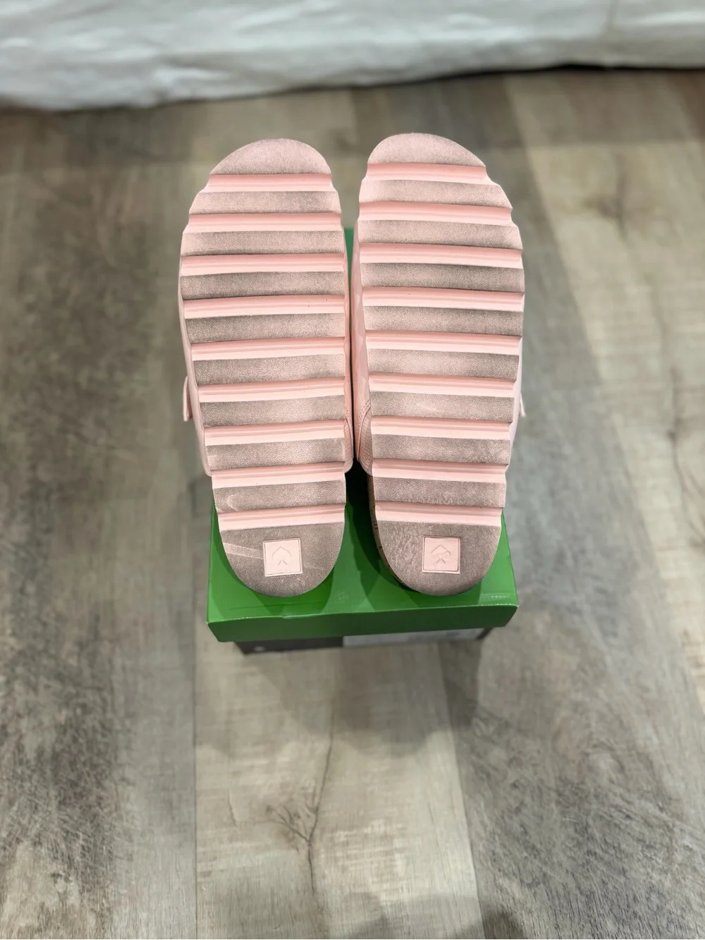 kate spade Girls' Pale Pink Double-Buckle Slide Sandals
